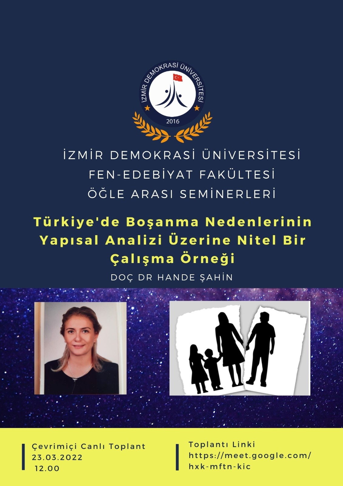 İDÜ - Fen-Edebiyat Fakültesi Öğle Arası Seminerleri